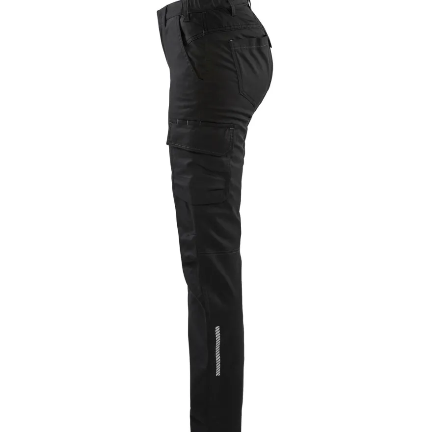 Naisten housut Blåkläder 7144 Stretch, musta