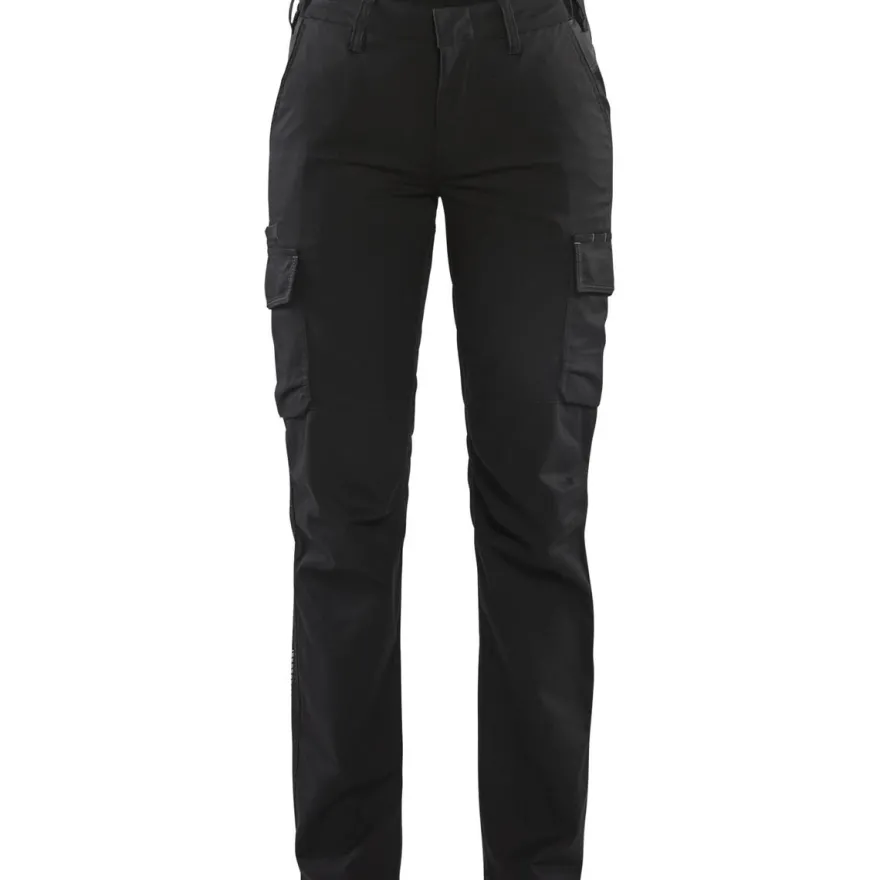 Naisten housut Blåkläder 7144 Stretch, musta