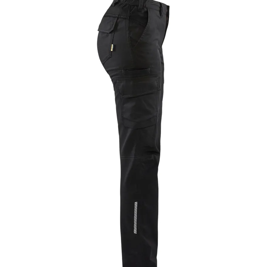 Naisten housut Blåkläder 7144 Stretch, musta