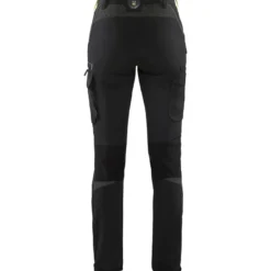 Naisten housut Blåkläder 7122 Stretch, musta/keltainen