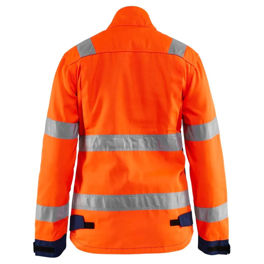 Naisten huomiotakki Blåkläder 4903 Highvis, huomio-oranssi/sininen