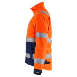 Naisten huomiotakki Blåkläder 4903 Highvis, huomio-oranssi/sininen