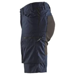 Naisten shortsit Blåkläder 7149 Stretch, tummansininen/musta
