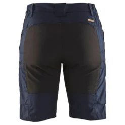 Naisten shortsit Blåkläder 7149 Stretch, tummansininen/musta