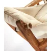 Nojatuoli Linento Garden Relax, kastanja, beige