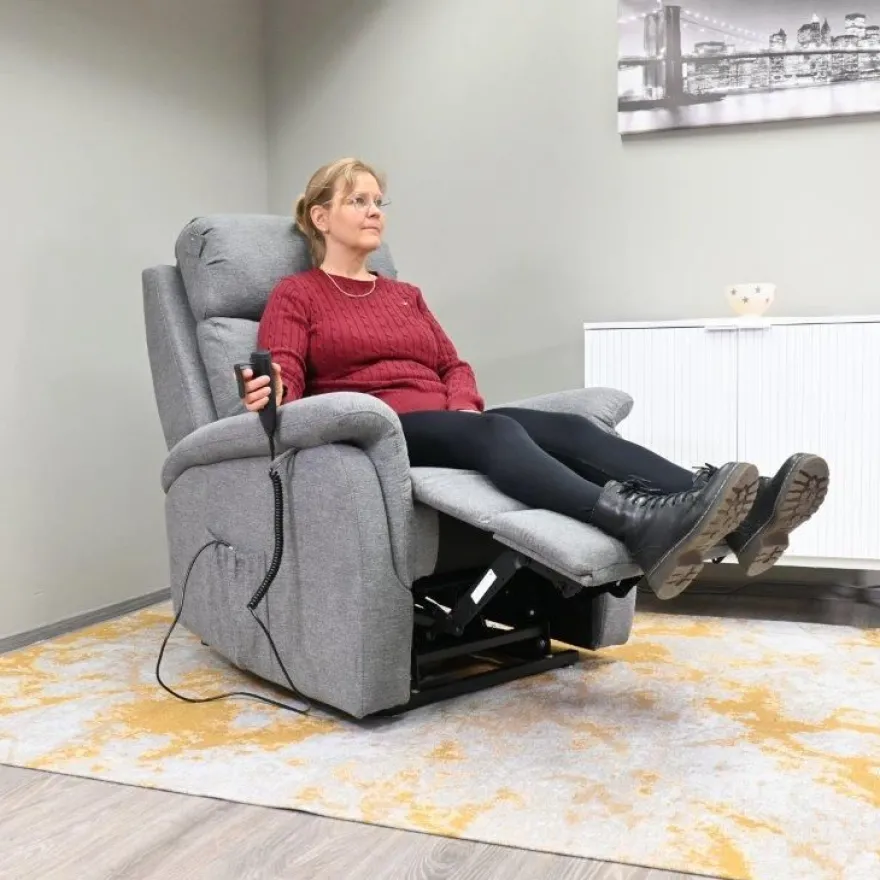 Nosto-avusteinen recliner-tuoli Tenstar Rubin, harmaa