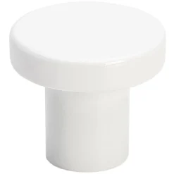Nuppi Gustavsberg K6 kalusteisiin tai seinälle, Ø27mm, valkoinen