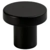 Nuppi Gustavsberg K6 kalusteisiin tai seinälle, Ø27mm, musta