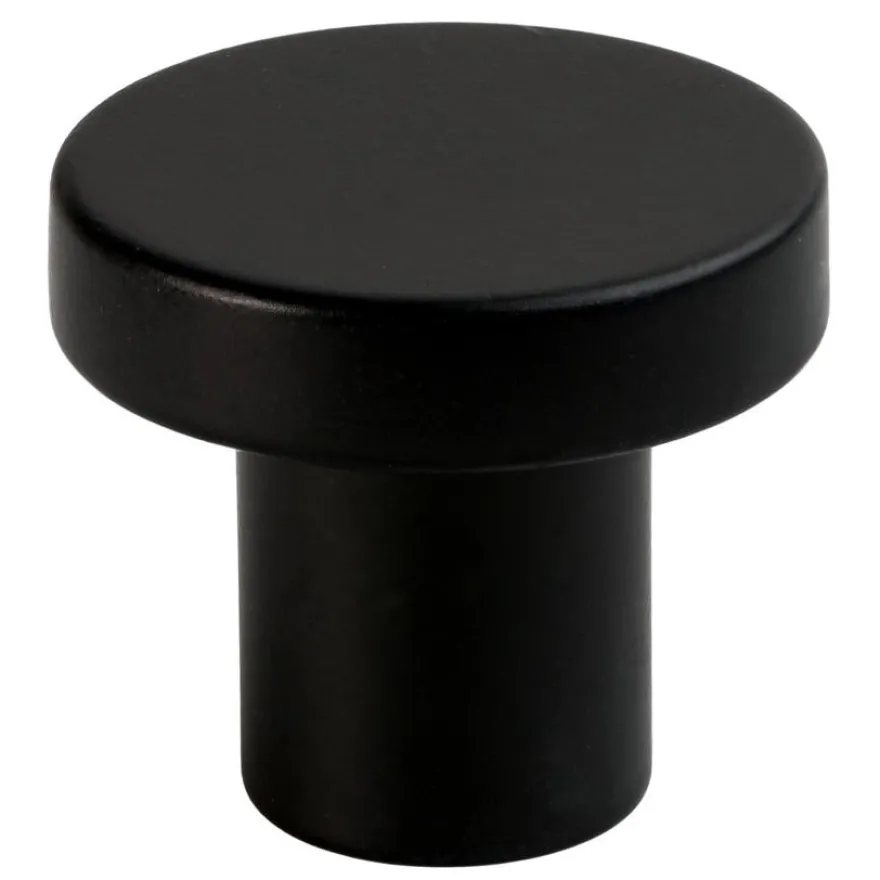 Nuppi Gustavsberg K6 kalusteisiin tai seinälle, Ø27mm, musta