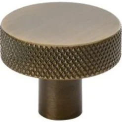 Nuppivedin Beslag Design Flat, Ø32x24mm, antiikkipronssi