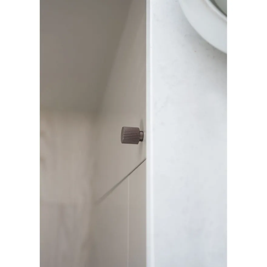 Nuppivedin Beslag Design Helix Stripe, Ø20mm, tumma pronssi