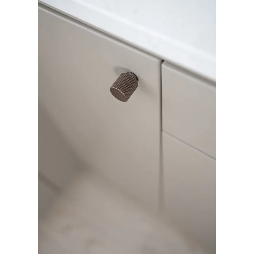 Nuppivedin Beslag Design Helix Stripe, Ø20mm, tumma pronssi