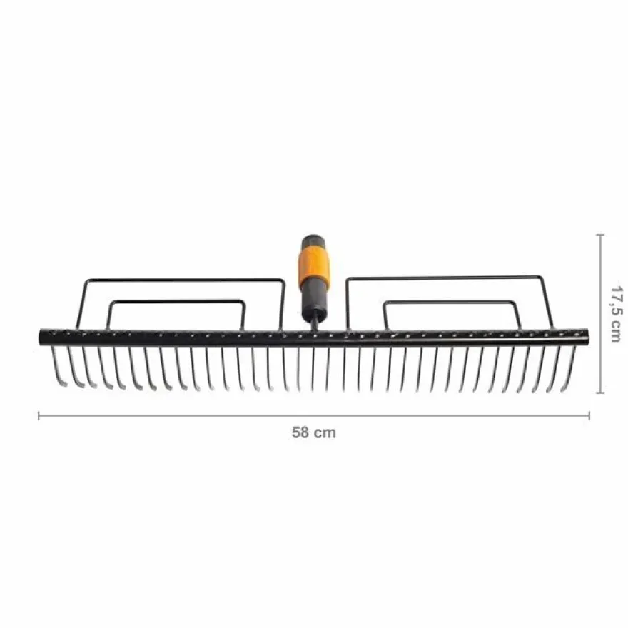 Nurmikkoharava Fiskars QuikFit, 57 cm
