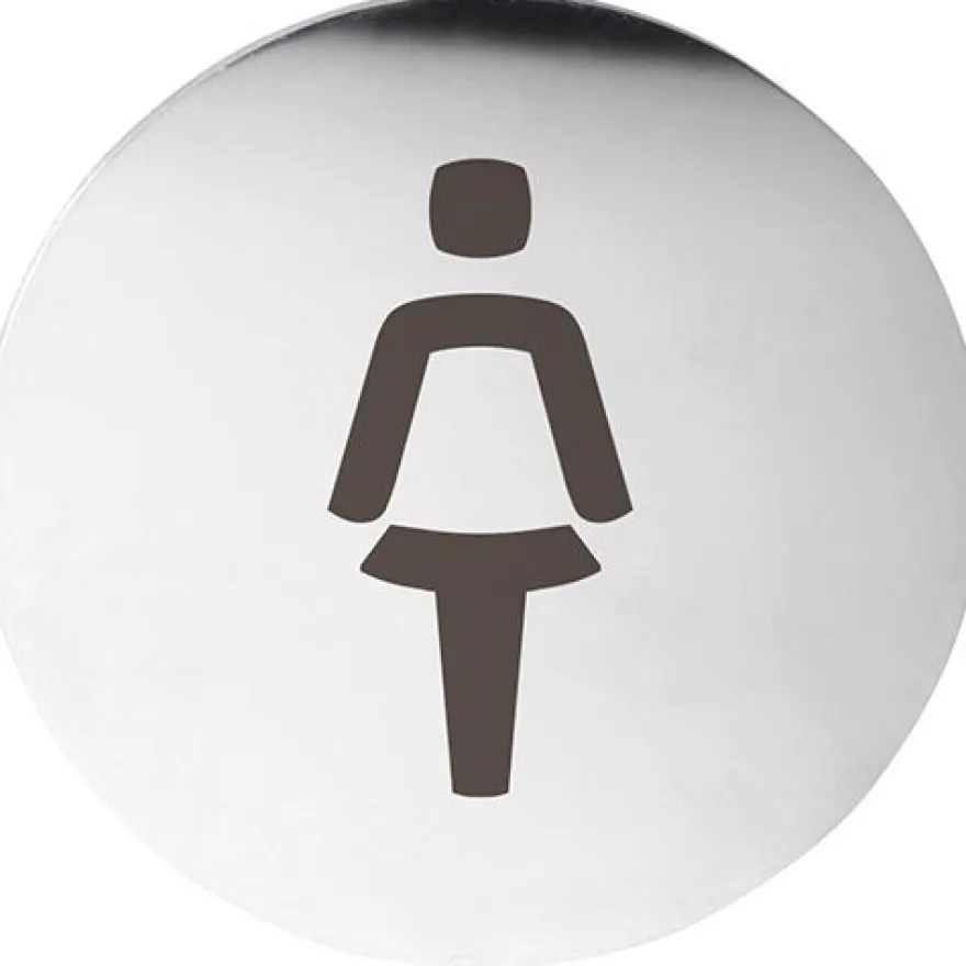 Ovikyltti naisten WC Bemeta Home, pyöreä, kiillotettu teräs