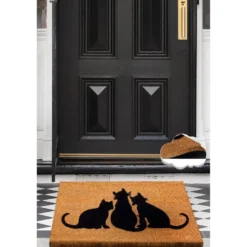 Ovimatto Linento Coco Cat Shadow, 40x60cm, ruskea
