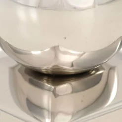 Pallon muotoiset tolpan kärjet 6 kpl ruostumaton teräs 71x71 mm