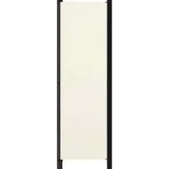 3-paneelinen tilanjakaja, kermanvalkoinen, 150x180 cm