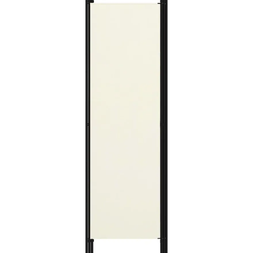 3-paneelinen tilanjakaja, kermanvalkoinen, 150x180 cm