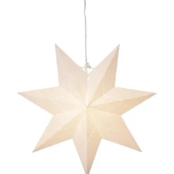 Paperitähti Star Trading Lysa, 43cm, valkoinen