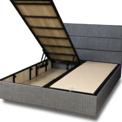 Parisänky Linento Furniture Silver Grey harmaa, ilman patjaa, eri kokoja