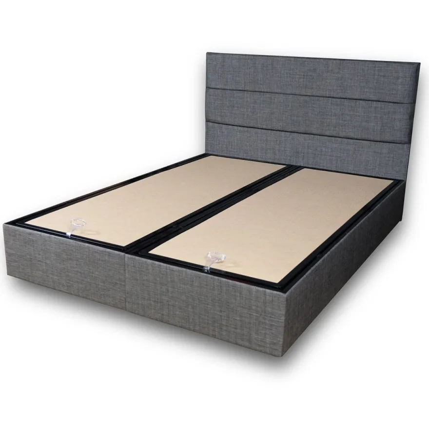 Parisänky Linento Furniture Silver Grey harmaa, ilman patjaa, eri kokoja