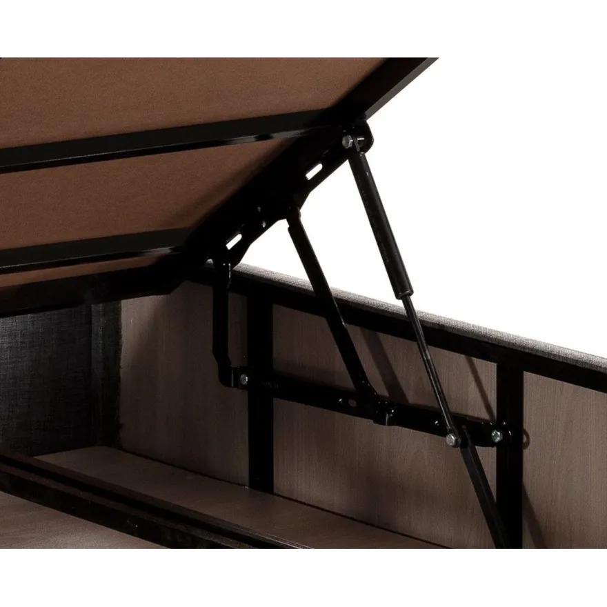 Parisänky Linento Furniture Silver Grey harmaa, ilman patjaa, eri kokoja