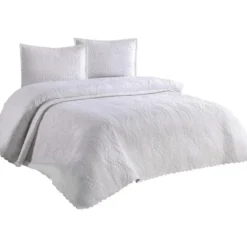 Parivuoteen päiväpeitto + 2 tyynyliinaa Linento Sena, 230x250cm + 60x80cm, eri värejä