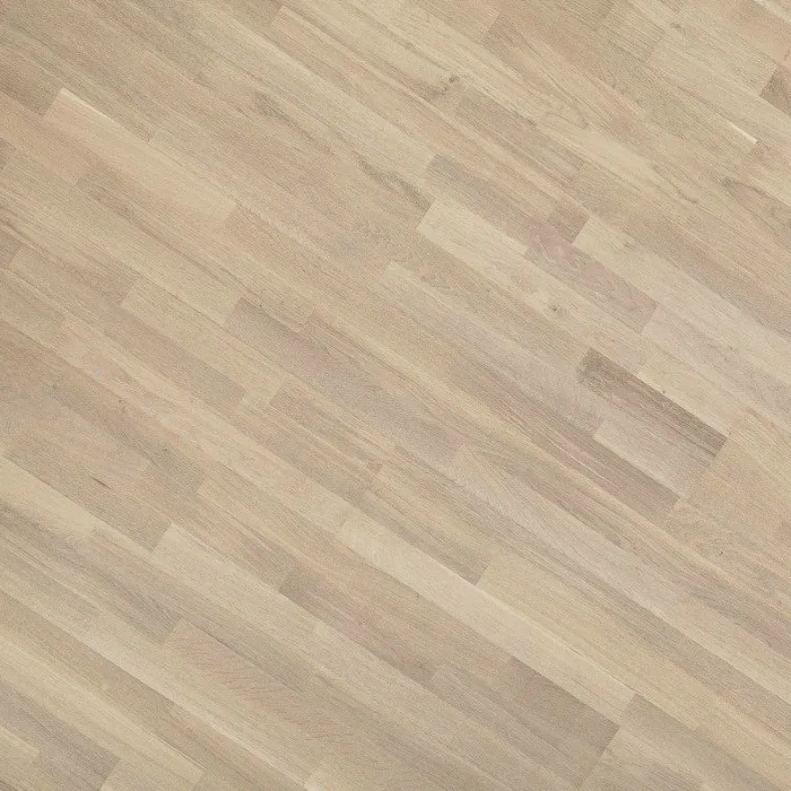 Parketti Kymppi-Lattiat Tammi Classic, 3-säleinen, valkopesty/harjattu, 14x192x2200mm