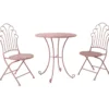 Parvekesetti Home4you Rosy, pöytä + 2 tuolia, pinkki