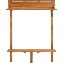 Parvekkeen baaripöytä 90x37x122,5 cm täysi akaasiapuu