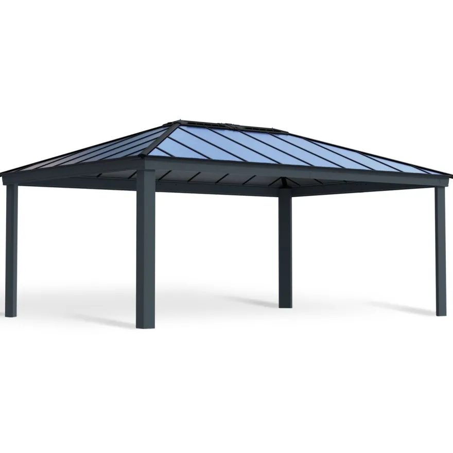 Paviljonki Palram-Canopia Dallas, 26m², 4.3x6m, 14x20ft, harmaa