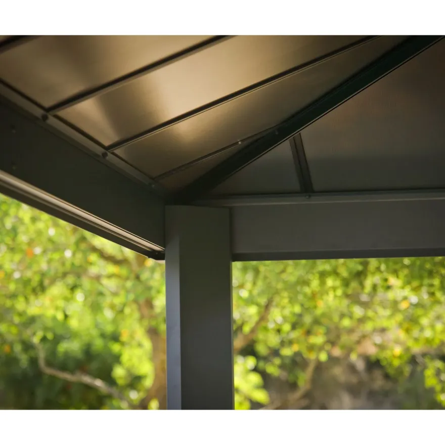 Paviljonki Palram-Canopia Dallas, 26m², 4.3x6m, 14x20ft, harmaa