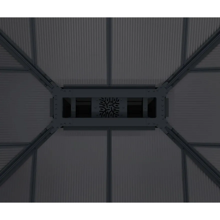 Paviljonki Palram-Canopia Dallas, 26m², 4.3x6m, 14x20ft, harmaa