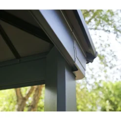 Paviljonki Palram-Canopia Dallas, 26m², 4.3x6m, 14x20ft, harmaa