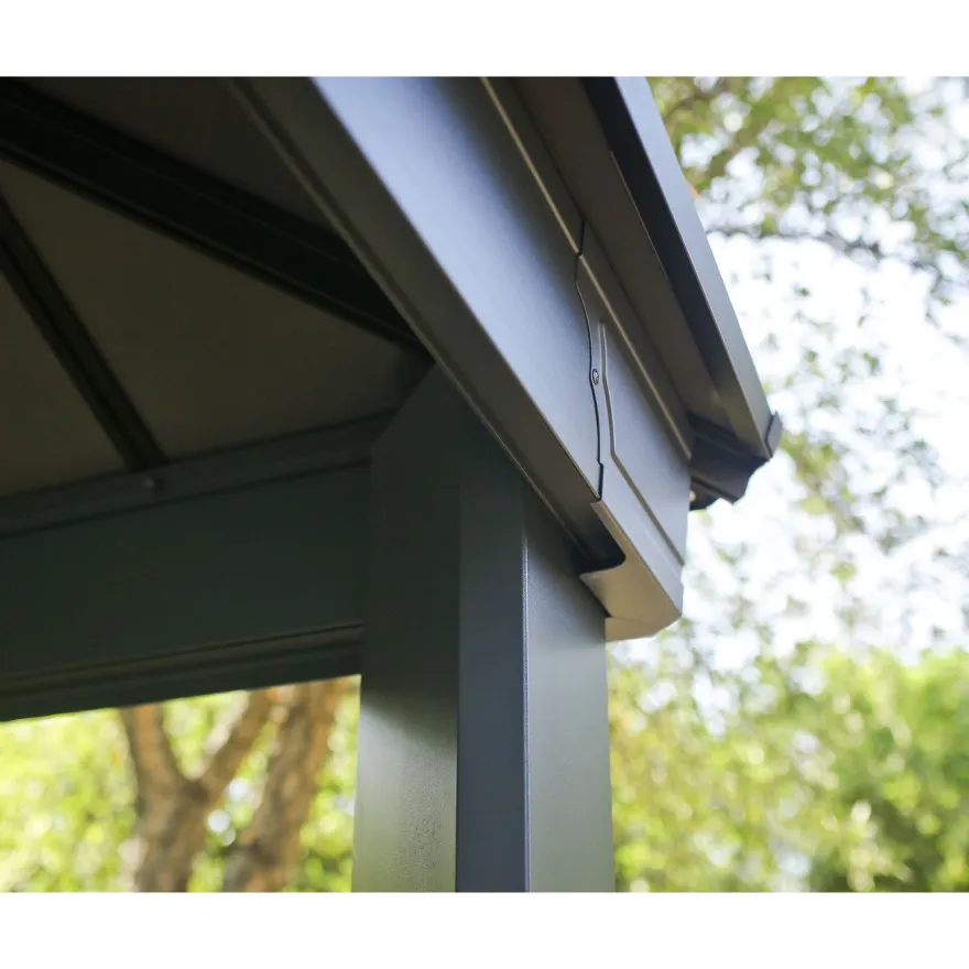 Paviljonki Palram-Canopia Dallas, 26m², 4.3x6m, 14x20ft, harmaa