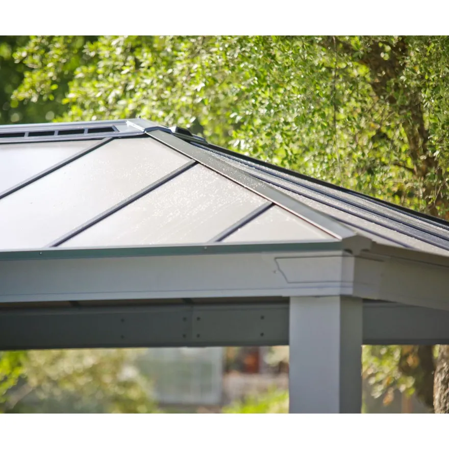 Paviljonki Palram-Canopia Dallas, 26m², 4.3x6m, 14x20ft, harmaa