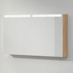 Peilikaappi INR Stage 140, Natural Oak, 4 ovea, pistorasia