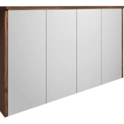 Peilikaappi LED-valolla Gustavsberg Ducentic, ruskea tammi, 120cm