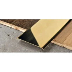 Peitelista Progress Profiles Proplate, 2,7m, 20mm, liimakiinnitys, messinki