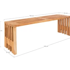 Penkki House Nordic Benidorm, 140cm, luonnollinen tiikki