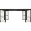 Pergola Home4You Mirador-111, säleikköseinillä 300x600cm, tummanharmaa