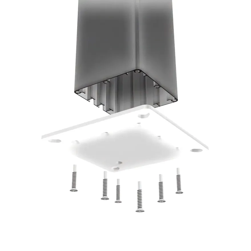 Pergola Home4you Mirador-111, 300x300cm, tummanharmaa