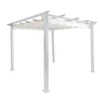 Pergola Landskap Skugga, valkoinen kehys, eri kokoja ja värejä