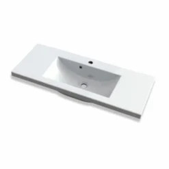 Pesuallas Grip Claudia 100, 1000x390mm, valumarmori, valkoinen