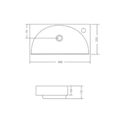Pesuallas Grip Kitty, 400x220mm, valumarmori, valkoinen