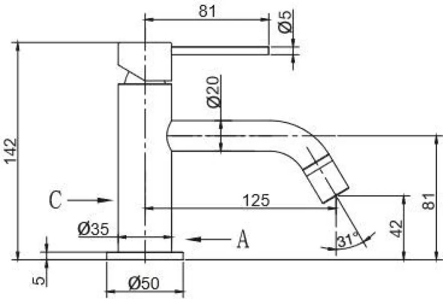 Pesuallashana Scandtap Steel Voyage Amber