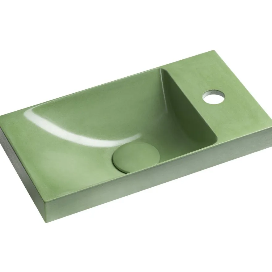 Pesuallas Interia Agos 40x22cm, vasen/oikea, betoni