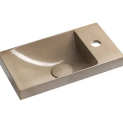 Pesuallas Interia Agos 40x22cm, vasen/oikea, betoni