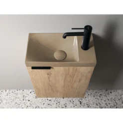 Pesuallas Interia Agos 40x22cm, vasen/oikea, betoni