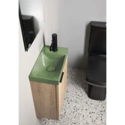 Pesuallas Interia Agos 40x22cm, vasen/oikea, betoni